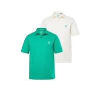JP 1880 Hommes Grandes Tailles L-8XL Polos Collection Basic, Lot de 2 - Maille piquée et Coton peigné Vert printanier 4XL 704317454-4XL
