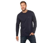 JP 1880 Hommes Grandes Tailles L-8XL Shirt Manches Longues en Coton Bleu Marine L 702559 70-L