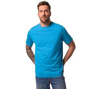 JP 1880 Hommes Grandes Tailles Jusqu'au 8XL - T-Shirt Basic en Pur Coton, à col Rond et Logo JP1880 sur la Poitrine Bleu Azur Clair 8XL 702558758-8XL