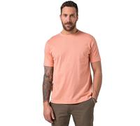 JP 1880 Hommes Grandes Tailles L-8XL T-Shirt Basic en Coton peigné, col Rond Orange Clair 8XL 702558661-8XL