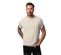 JP 1880 Hommes Grandes Tailles L-8XL T-Shirt Basic Ventre Confort à Manches Courtes - du XXL au 10 XL Nature Melange 4XL 712616201-4XL