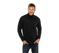 JP 1880 Hommes Grandes Tailles L-8XL T-Shirt col roulé, Jersey, Manches Longues Noir 5XL 723303 10-5XL