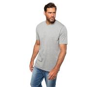 JP 1880 Hommes Grandes Tailles L-8XL T-Shirt col V Manches Courtes en Coton Gris chiné XL 702415 12-XL