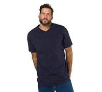 JP 1880 Hommes Grandes Tailles L-8XL T-Shirt col V Manches Courtes en Coton Marine foncé 5XL 702415 76-5XL
