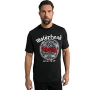 JP 1880 Hommes Grandes Tailles L-8XL T-Shirt du Groupe Motörhead, Manches Courtes - Jusqu'au 8 XL Noir 7XL 802841115-7XL