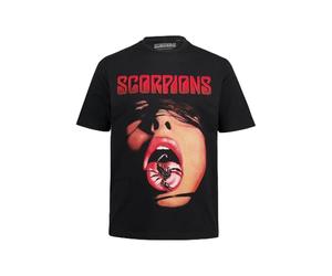 JP 1880 Hommes Grandes Tailles L-8XL T-Shirt du Groupe Scorpions, Manches Courtes - Jusqu'au 8 XL Noir 3XL 809409100-3XL