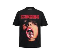 JP 1880 Hommes Grandes Tailles L-8XL T-Shirt du Groupe Scorpions, Manches Courtes - Jusqu'au 8 XL Noir 5XL 809409100-5XL