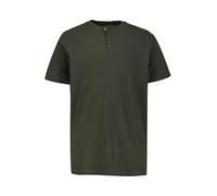 JP 1880 Hommes Grandes Tailles L-8XL T-Shirt Henley, Collection Basic. Manches Courtes et Patte de Boutonnage Olive foncé 3XL 726695120-3XL