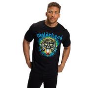 JP 1880 Hommes Grandes Tailles L-8XL T-Shirt, Manches Courtes, Motörhead. Noir 5XL 808528100-5XL