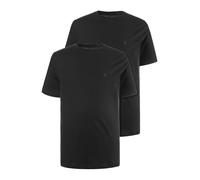 JP 1880 Hommes Grandes Tailles L-8XL Tee Shirt col Rond en Coton, Lot de 2 Noir 7XL 702637 10-7XL