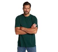 JP 1880 Hommes Grandes Tailles L-8XL Tee Shirt col Rond en Coton Vert foncé 5XL 702558 40-5XL
