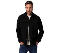 JP 1880 Hommes Grandes Tailles L-8XL Veste de Treillis JP Aware déperlante, matières recyclées et Laine - Jusqu'au 7 XL Noir 3XL 831642100-3XL