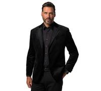 JP 1880 Hommes Grandes Tailles L-8XL Veston en Velours. Col à Revers et Boutons Noir 62 833304100-62