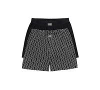 JP 1880 Hommes Grandes Tailles Lot de 2 Boxers JP 1880, Finition FLEXNAMIC®, Label Oeko-TEX, sous-vêtements - Jusqu'au 8 XL Noir 4XL 840433100-4XL