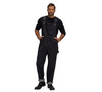 JP 1880 Hommes Grandes tailles Salopette en jean, collection workwear, poches, empiècements élastiques - coupe Relaxed Fit noir 4XL 782707100-4XL