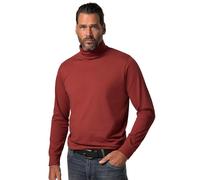 JP 1880 Hommes Grandes Tailles T-Shirt à col roulé, Collection Basic, Tissu Jersey et Manches Longues - Jusqu'au 7 XL Terre 5XL 723303346-5XL