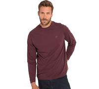 JP 1880 Hommes Grandes Tailles T-Shirt à Manches Longues, Collection Basic, Label Oeko-TEX - Jusqu'au 8 XL Rouge vin foncé XL 702559350-XL