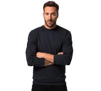 JP 1880 Hommes Grandes Tailles T-Shirt Ventre Confort, Collection Basic. Manches Longues et col Rond. Jusqu'au 8XL. Bleu Marine 8XL 827128130-8XL