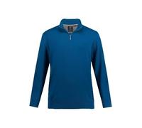 JP 1880 Hommes Jusqu'au 7 XL - Pull Camionneur en Maille Pur Coton, avec col Montant, Fermeture à glissière et Bords-côtes Bleu Vert 4XL 716842768-4XL