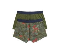 JP 1880 Hommes Lot de 2 caleçons, Technologie FLEXNAMIC® et Label Oeko-TEX, sous-vêtements Collection Homewear Kaki foncé 8XL 844105430-8XL