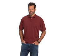 JP 1880 Hommes Polo en piqué à Manches Courtes, Coupe Ventre Confort, Collection Basic - du XXL au 10 XL Rouge Cerise foncé 4XL 712617349-4XL