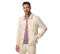 JP 1880 Hommes Grandes Tailles L-8XL Veste en Jean Trucker, Coton Bio certifié GOTS Beige Clair 6XL 839551662-6XL