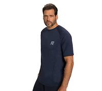 JP 1880 Jay-pi Flexnamic T-Shirt Fonctionnel à Manches Courtes Quickdry, Bleu Marine foncé, 5XL Homme