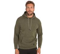JP 1880 Jay-PI Hoodie, Outdoor, Strickfleece, Kapuze, Kängurutaschen Maillot de survêtement, Oliv, 3XL Homme