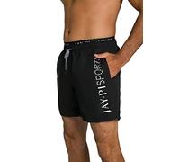 JP 1880 Jay-pi Maillot de Bain pour Homme Taille élastique, Noir, 7X-Large