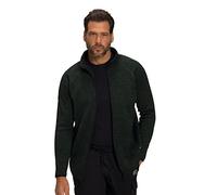 JP 1880 Jay-pi Veste Polaire d'extérieur Cardigan, Vert foncé, XXXXXXXL Homme