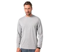 JP 1880 Jp1880 Langarmshirt, Basic, Oeko-tex, BIS 8 XL Chemise, Gris mélangé, XXL Hommes