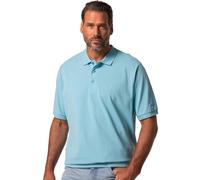 JP 1880 Hommes Grandes Tailles L-8XL Polo Basic Coupe Ventre Confort à Manches Courtes, en Maille piquée - du XXL au 10XL Bleu Clair 8XL 712617718-8XL