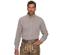 JP 1880 Karohemd Chemises, Marron foncé, 5XL Grande Taille Hommes