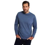 JP 1880 Langarmshirt T-Shirt 1/2, Bleu Denim, 5XL Homme
