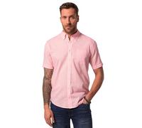 JP 1880 Leinenmix-Hemd, Halbarm, Buttondown-Kragen, Modern Fit Chemise, Rose, 3XL Hommes