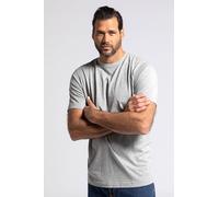 JP 1880 Lot de 2 t-Shirts Basiques pour Homme, jusqu'à 8XL, en Jersey Pur, col Rond, Coupe Confortable (Lot de 2), Gris mélangé, 4XL