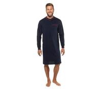JP 1880 Nachthemd, Homewear, Uni, Langarm, BIS GR 8XL Ensemble Pyjama, Bleu Marine foncé, XXL Hommes