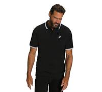 JP 1880 Polo à Manches mi-Longues en piqué pour Femme Taille XL T-Shirt, Noir, L Homme