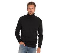 JP 1880 Pull à col roulé en Maille Fine Sweater, Noir, XXL/Taille Grand Homme