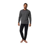 JP 1880 Pyjama col en V Ot Ut 1/1 Rayures Foot, Bleu Marine, XXXXL Homme