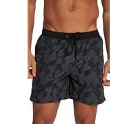 JP 1880 Short de Bain avec imprimé intégral, Noir, 4X-Large Homme