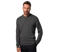 JP 1880 Hommes Grandes Tailles L-8XL Polo en Maille FLEXNAMIC®, Manches Longues, Merino-Touch - Jusqu'au 7 XL Ardoise 4XL 829307120-4XL