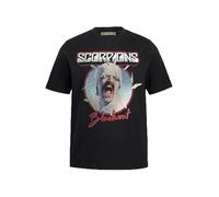 JP 1880 T- Shirt à Manches Courtes Scorpions, Noir, 4XL Homme