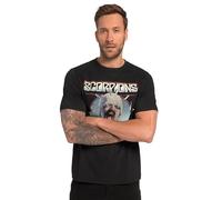 JP 1880 818525 T-Shirt à Manches Courtes pour Homme, Grandes Tailles, Grandes Tailles, Tailles L-8XL, Scorpions, Manches mi-Longues, Noir, XXL