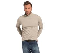 JP 1880 T- Shirt à Manches Longues, col roulé, Jersey, Mélange Naturel, XXXL Homme