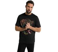 JP 1880 T-Shirt Bandshirt, Rolling Stones, à Manches mi-Longues pour Homme, jusqu'à 8 XL, Noir, 5XL