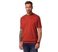 JP 1880 Hommes Grandes Tailles L-8XL Jusqu'au 8XL - T-Shirt Collection Basic à col Rond et imprimé JP1880 Rouge Brique 6XL 712616541-6XL