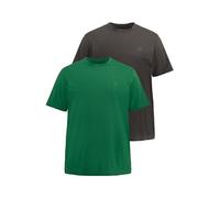 JP 1880 T-Shirts, 2er-Pack, Tee Shirts Homme, smaragdgrün,