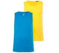 JP 1880 Tank Top, 2er-Pack, Ärmellos, BIS 8 XL T-Shirt, Citron, 7XL Hommes