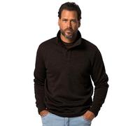 JP 1880 Tricot Polaire Troyer, boutonnière, 1/1 Maillot de survêtement, Marron foncé, 6X-Large Homme